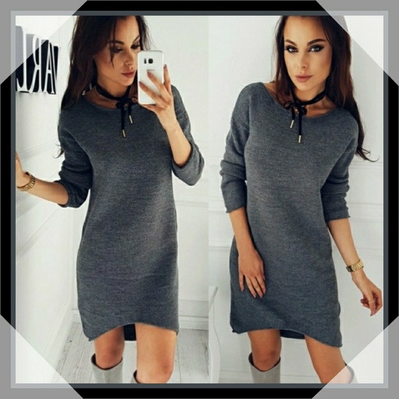 Moon Goddess Boutique Dresses & Skirts - Long sleeve sweater midi dress